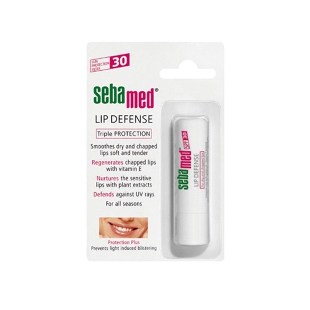 sebamed lip balm spf 30 packaging, close up of sebamed lip balm, user applying sebamed lip balm Sebamed Lip Balm - SPF 30 Protection | 0.35 oz Sebamed Lip Balm SPF 30 | Sun Protection lip-balm, sebamed, sp30, sun-protection, dry-lips, natural-ingredients, moisturizing, chapped-lips, hydration, ai-generated