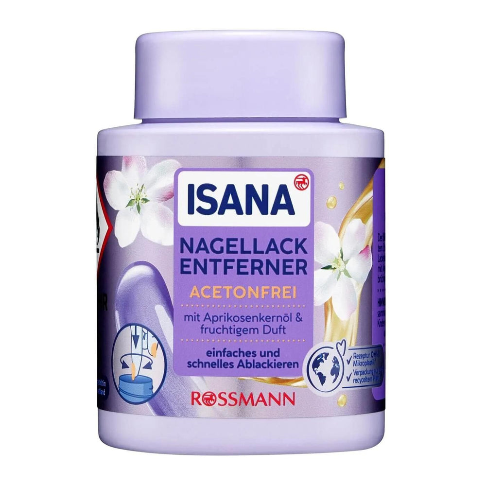 Isana Acetone-Free Nail Polish Remover with Biotin 75 ml