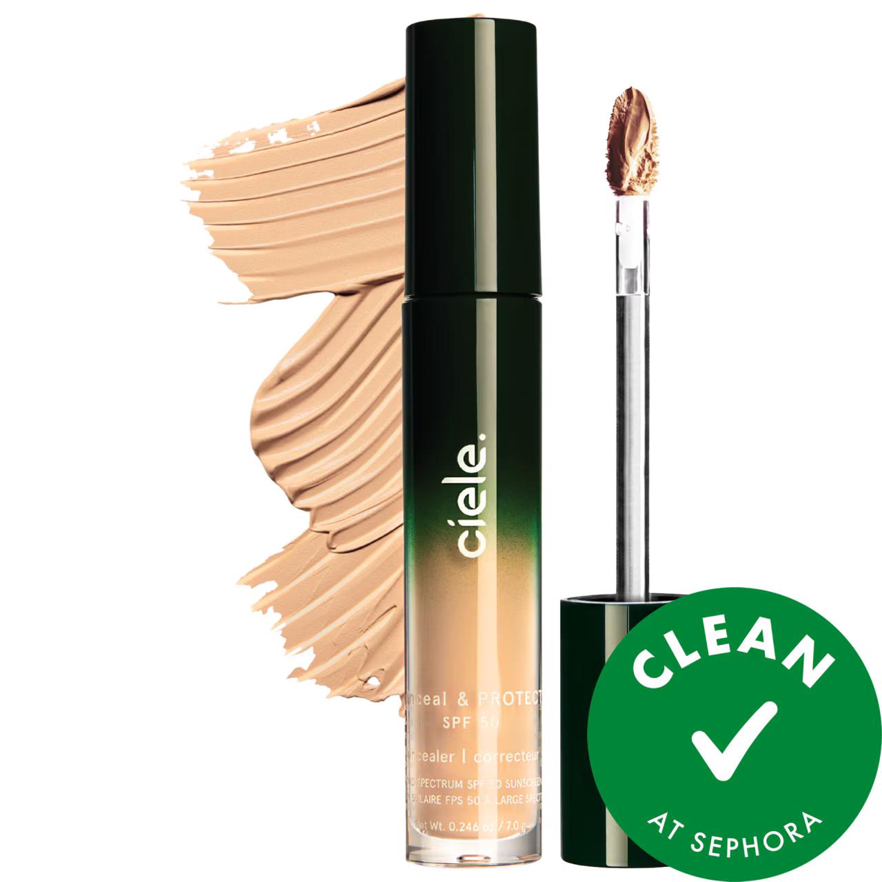 Conceal & PROTECT - SPF 50+ Spot Concealer for Dark Spots & Hyperpigmentation - Gluten-Free, Cruelty-Free SPF 50+ Spot Concealer for Dark Spots - Conceal & PROTECT spot concealer, dark spots coverage, SPF 50+ concealer, gluten-free cosmetics, cruelty-free makeup, hyperpigmentation treatment, concealer for dark spots, natural finish concealer, buildable coverage, tranexamic acid, mineral SPF, liquid concealer, everyday makeup, flawless coverage, skin protection, eco-friendly cosmetics, ethical beauty product