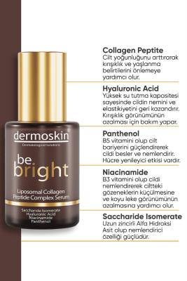 dermoskin be bright collagen serum 30ml, bright liposomal collagen serum Dermoskin Be Bright Liposomal Collagen Peptid Complex Serum - 30ml Dermoskin Be Bright Collagen Serum - 30ml dermoskin, collagen-serum, liposomal-serum, anti-aging, skin-care, moisturizing, youthful-skin, beauty-essentials, serum, ai-generated