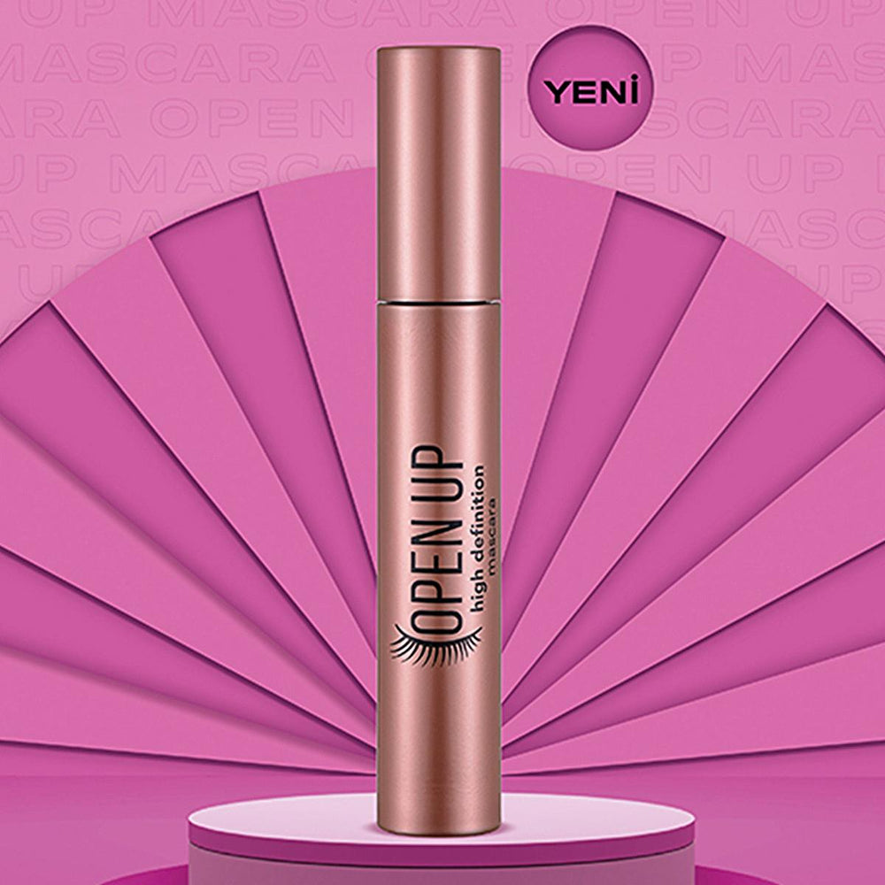 Flormar Open Up HD Mascara - Long-Lasting, Matte Finish, Silicone Brush for Separation and Volume - view 4