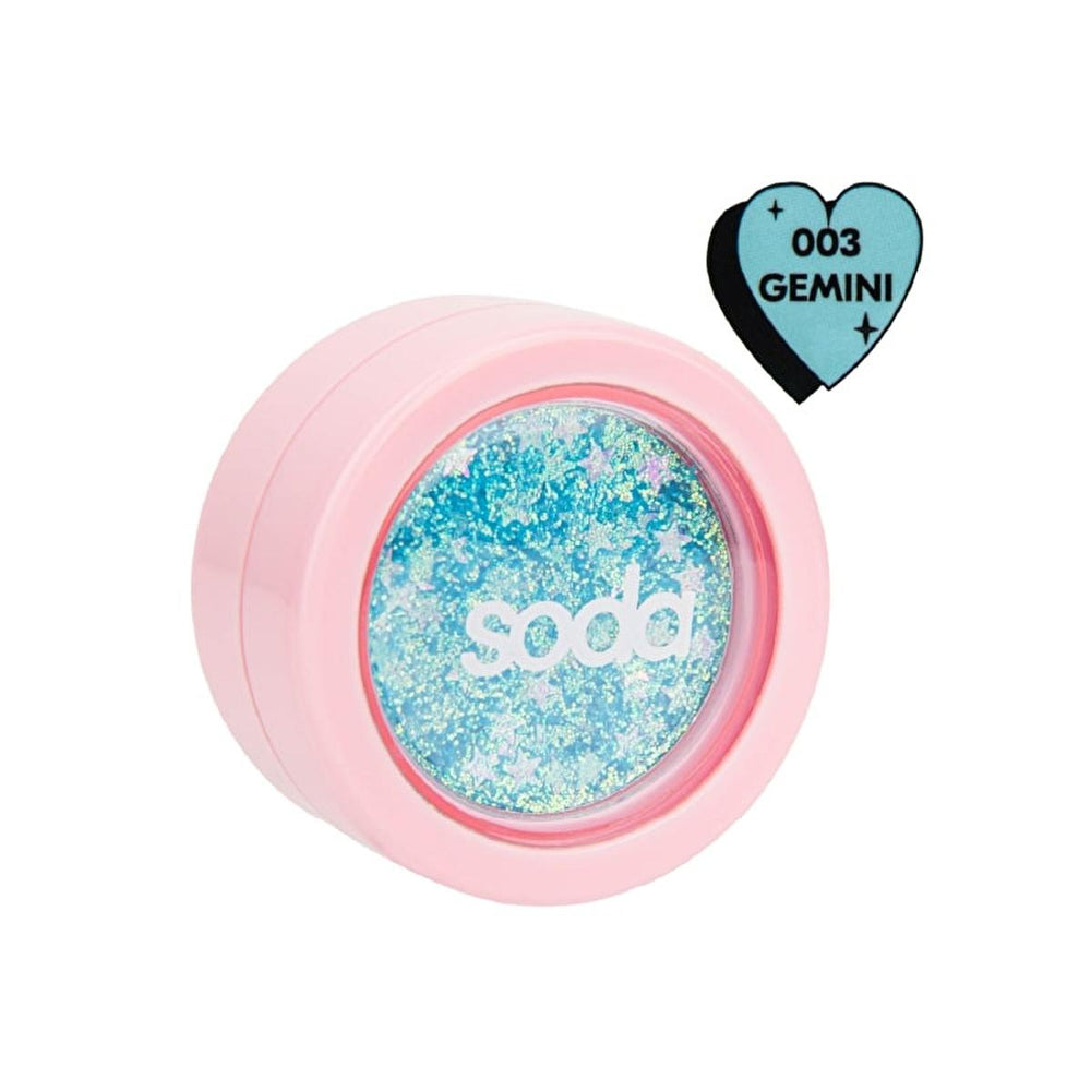 Soda Glitter Jel 003 Gemini - Long-Lasting Glitter Gel for Cosmetic Use - Social Media Influencer Beauty Product - view 3