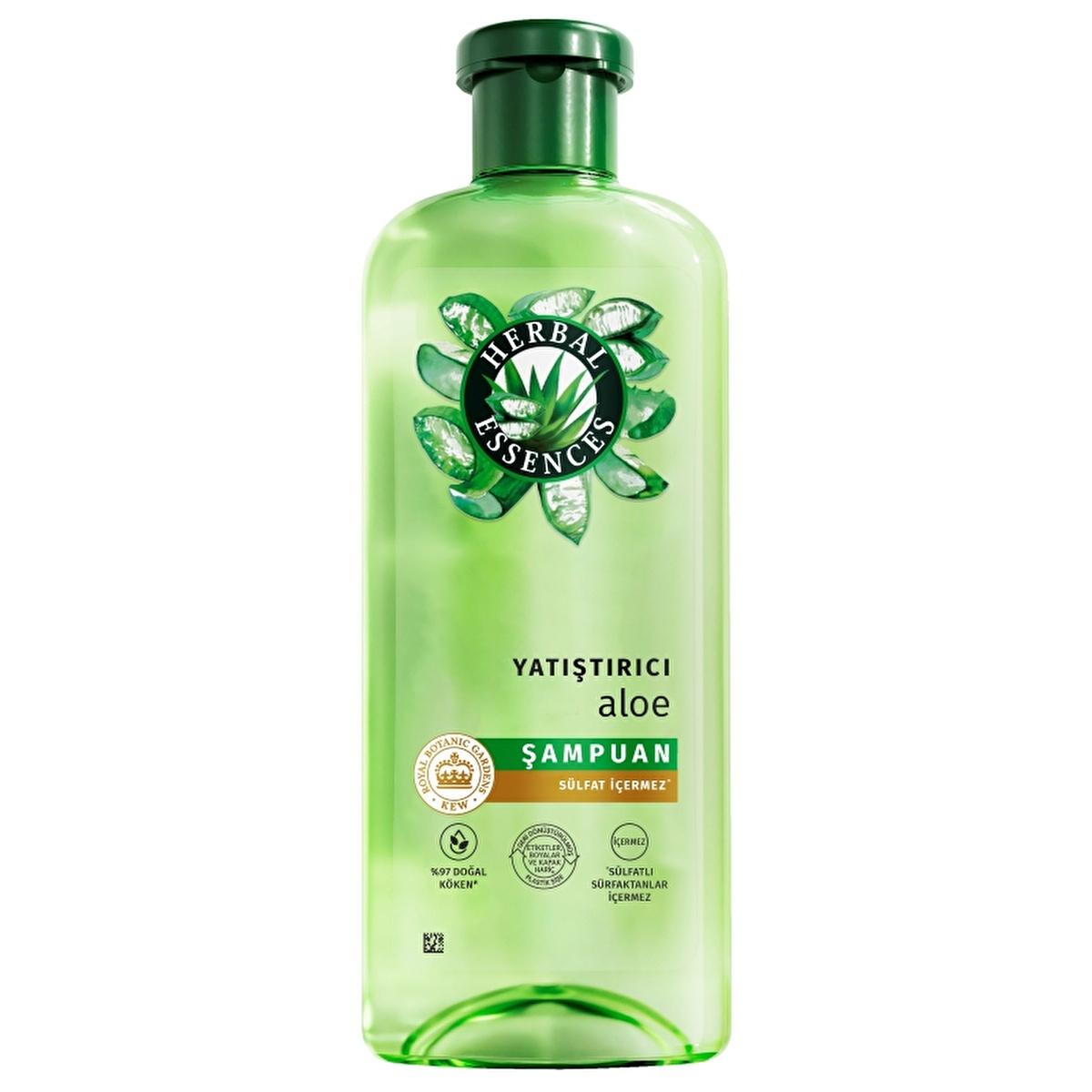 Herbal Essences Aloe Vera Shampoo - Sulfate-Free, Moisturizing, Vegan Hair Care for Dry Hair - 11.83 fl oz Herbal Essences Aloe Vera Shampoo - Moisturizing &amp; Vegan Hair Care Herbal Essences shampoo, aloe vera shampoo, moisturizing shampoo, sulfate-free shampoo, vegan hair care, natural shampoo, jasmine scented shampoo, dry hair care, curly hair care, wavy hair care, gentle hair care, cruelty-free hair care, plant-based hair care