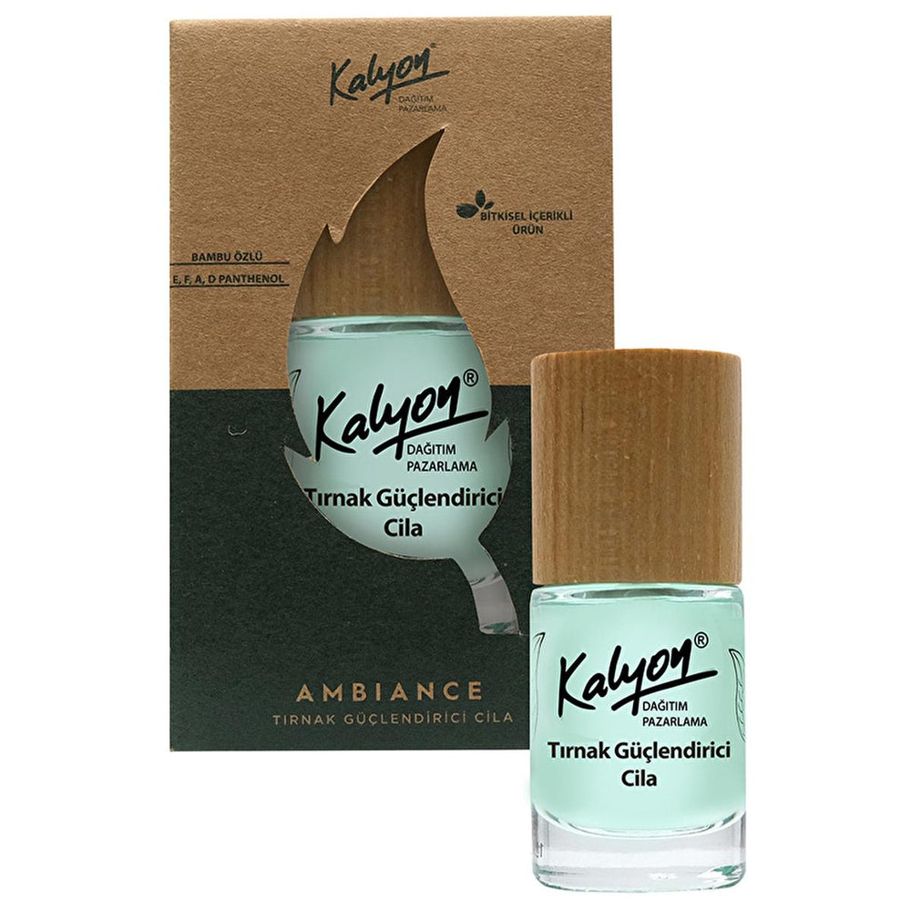 Kalyon Nail Strengthening Polish - Vitamin-Enriched Nail Care with Natural Bamboo Extract - Nail Polish