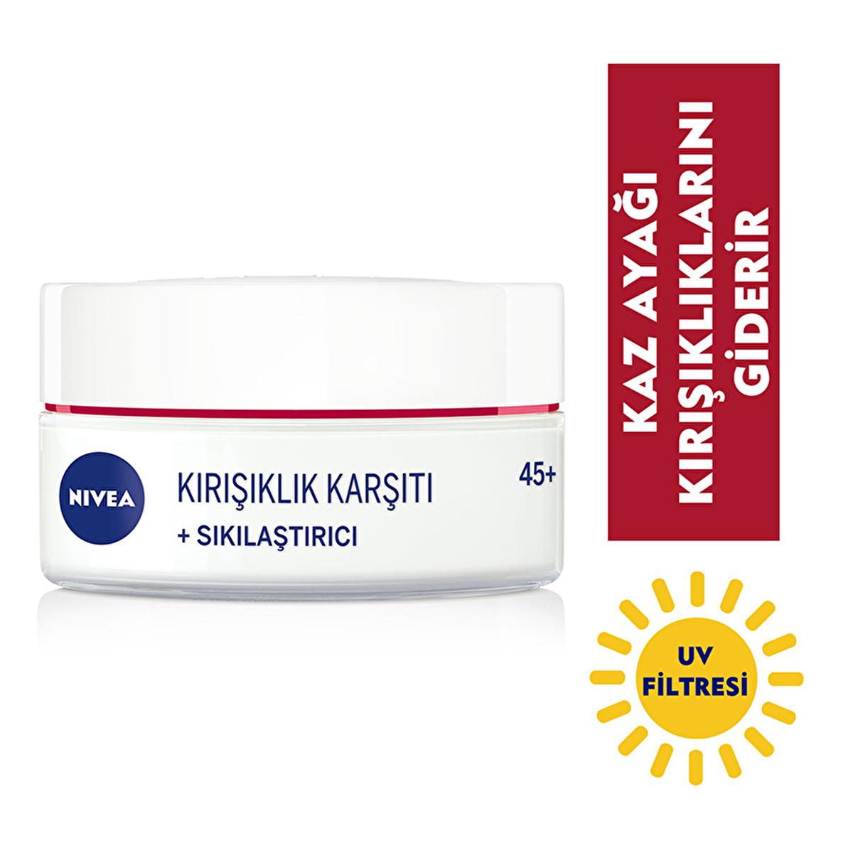 nivea-wrinkle-firming-cream-45-plus-1-69-fl-oz, nivea-wrinkle-firming-cream-45-plus-texture Nivea Wrinkle Firming Cream for Ages 45+ - Anti-Aging Moisturizer with UV Protection | 1.69 fl oz Nivea Wrinkle Firming Cream 45+ - Anti-Aging Moisturizer nivea, wrinkle-firming, anti-aging, moisturizer, skincare, uv-protection, hydration, mature-skin, face-care, ai-generated