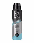 Fa Men Fresh Pulse Deodorant Spray for Men - 150ml, Anti-Perspirant Protection & Fresh Scent Fa Men Fresh Pulse Deodorant Spray - 150ml Men's deodorant spray, Anti-perspirant for men, Fresh scent deodorant, Personal hygiene products for men, Deodorant spray 150ml, Men's grooming, Fragrance for men, Anti-perspirant spray, Deodorant for active men, Men's personal care