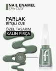 Flormar Nail Enamel Yoğun Pigmentli Oje - Long Lasting & Nourishing Nail Polish - view 3