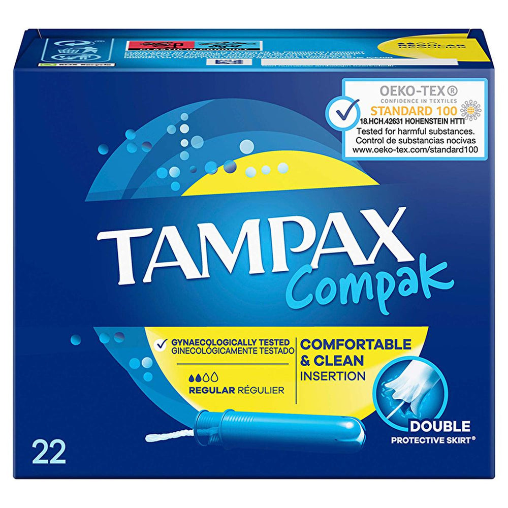 Tampax Compak Regular Aplikatörlü Tampon - 22 Adet, Rahat ve Güvenli Adet Dönemi Çözümü - view 7