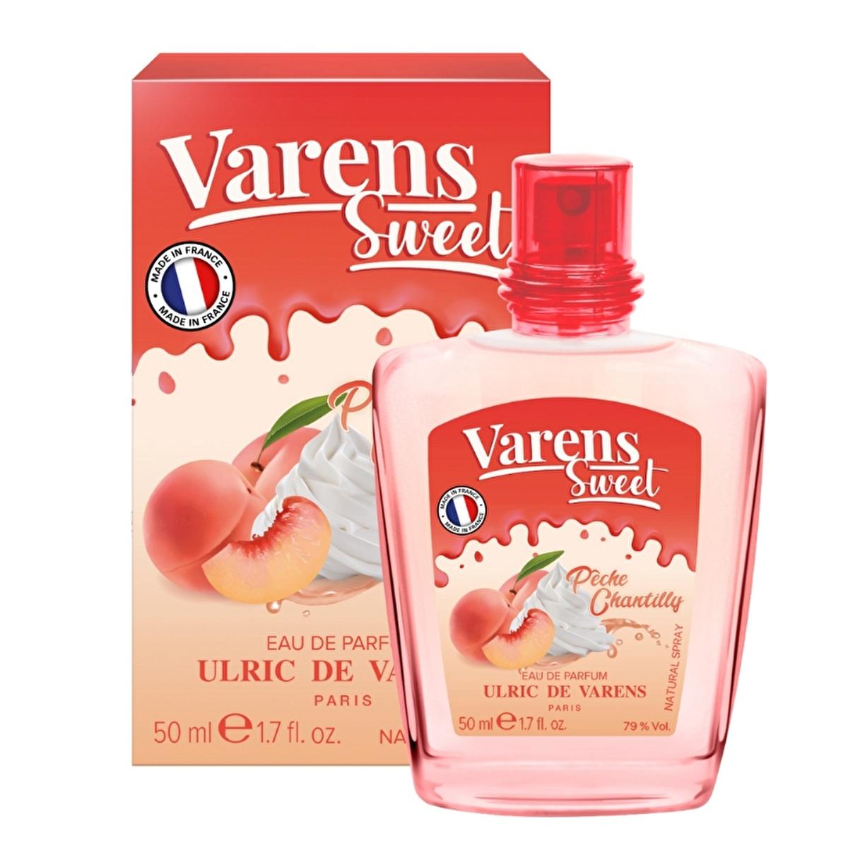 Ulric de Varens Sweet Peche Chantilly EDP Women&#39;s Perfume - Sweet Peach Fragrance for Women, 50ml Ulric de Varens Sweet Peche Chantilly EDP Perfume for Women Women&#39;s perfume, Sweet peach fragrance, EDP, Ulric de Varens, Fruity perfume for women, Women&#39;s fragrance, Luxury perfume, Perfume for her, Gift for her, Sweet fragrance, Vanilla perfume, Peach scent