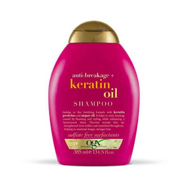 OGX Keratin Oil Shampoo, 13.01 fl oz - Anti-Breakage Hair Strengthening Formula - Shampoo