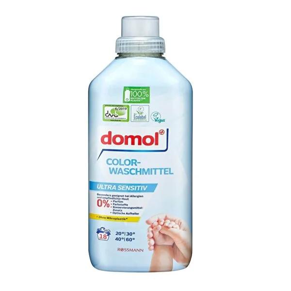 Domol Eco-Friendly Laundry Detergent for Sensitive Skin - 16 Loads, 33.81 fl oz, Vegan & Ecolabel Certified Domol Eco-Friendly Laundry Detergent - Gentle & Sustainable eco-friendly laundry detergent, sensitive skin detergent, baby laundry detergent, vegan laundry detergent, Ecolabel certified detergent, gentle laundry detergent, sustainable laundry products, environmentally friendly cleaning products