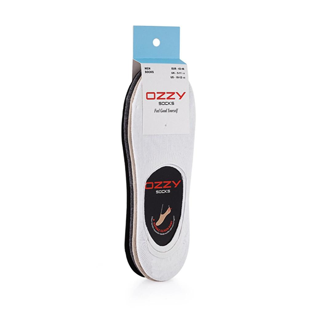Ozzy Socks Men's Seamless No-Show Socks 12-Pack Size 43-46