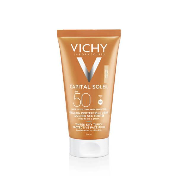 Vichy Vichy Capital Ideal Soleil BB Tinted Emulsion SPF50 Sunscreen - Waterproof, Hypoallergenic 50ml - Foundation