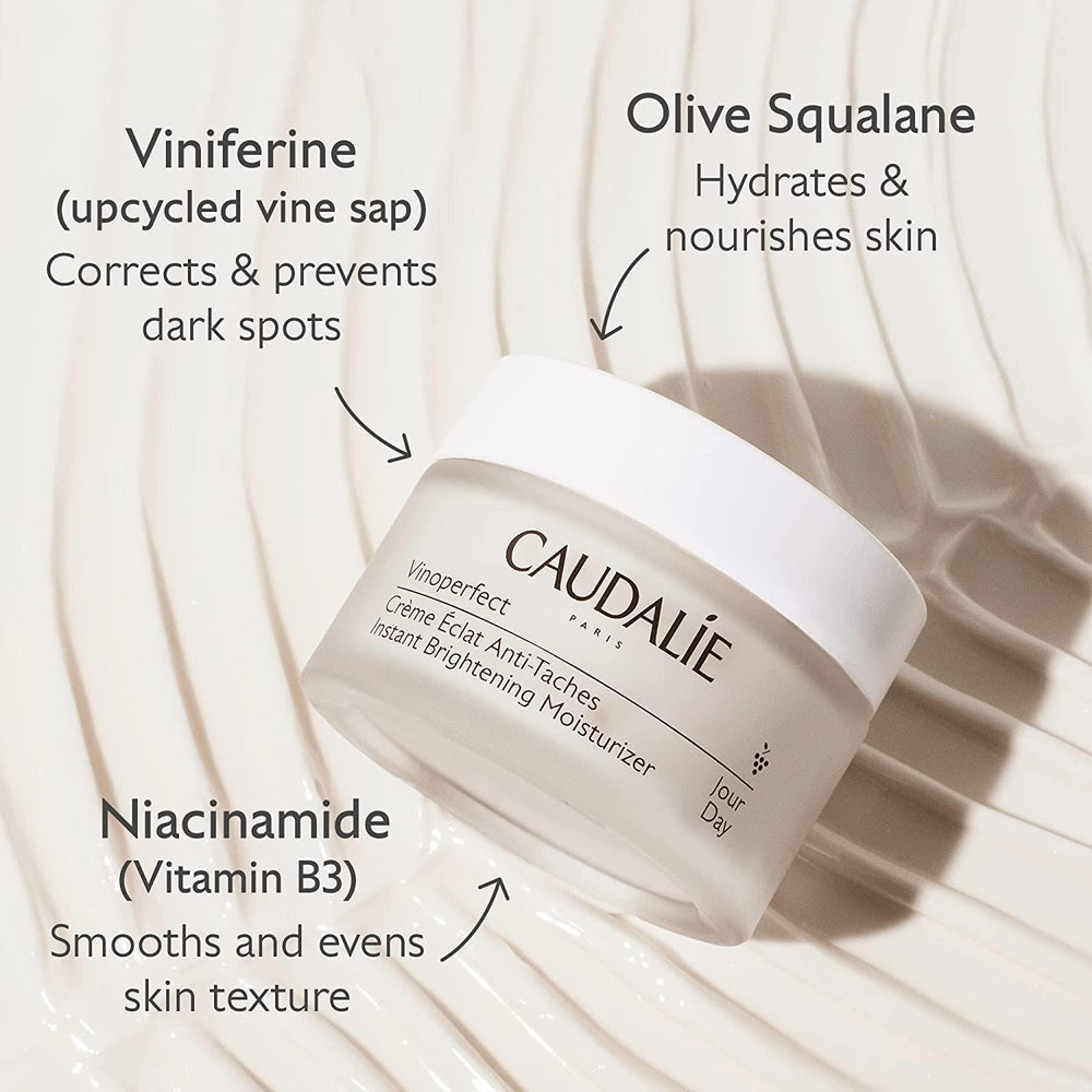 Caudalie Vinoperfect Instant Brightening Moisturizing Day Cream - Dark Spot Corrector, Hydrating Skincare for - view 3
