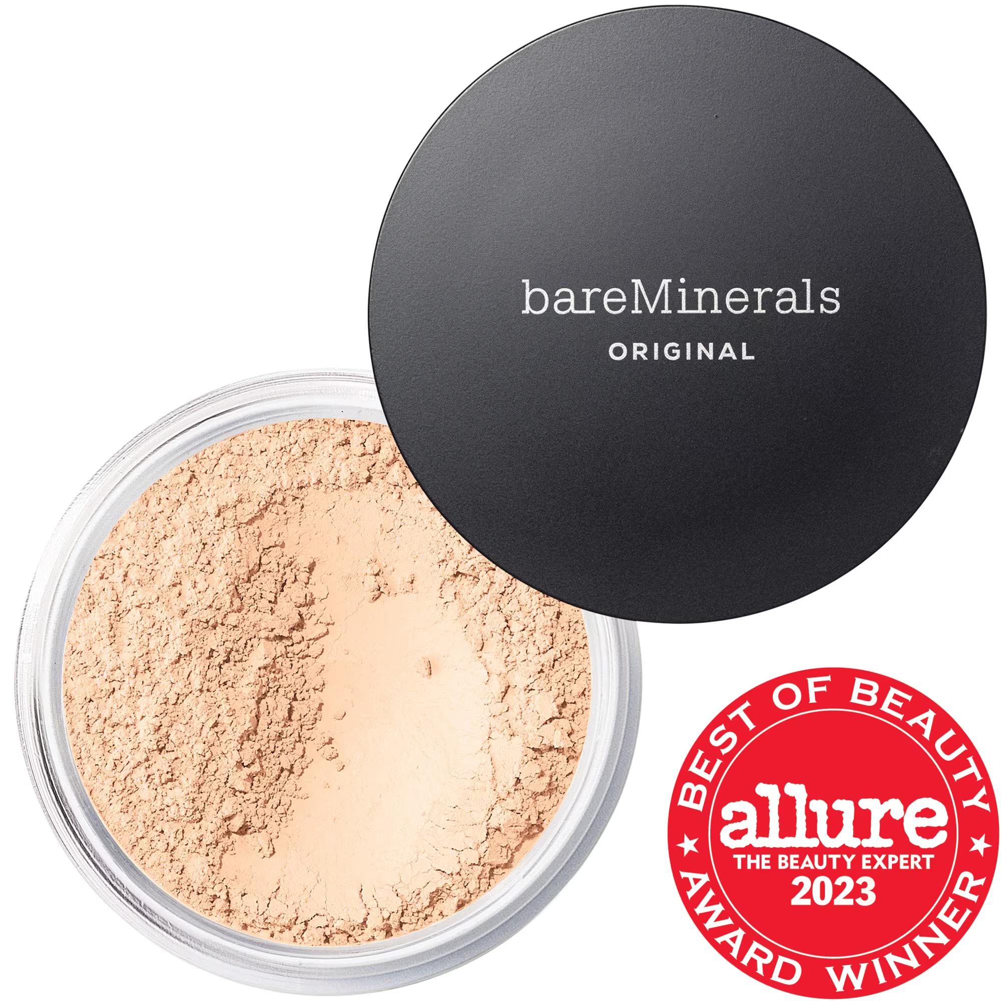Mineral Foundation SPF 15: Original Loose Talc-Free Powder for Natural, Luminous Coverage - Vegan, Cruelty-Free &amp; Sensitive Skin Friendly Mineral Foundation SPF 15: Talc-Free, Vegan &amp; Natural Coverage mineral foundation, talc-free foundation, vegan foundation, cruelty-free makeup, SPF 15 foundation, natural finish foundation, loose powder foundation, best mineral foundation, clean beauty foundation, foundation for sensitive skin, mineral makeup, talc free, vegan, cruelty free, SPF 15, natural finish, loose 