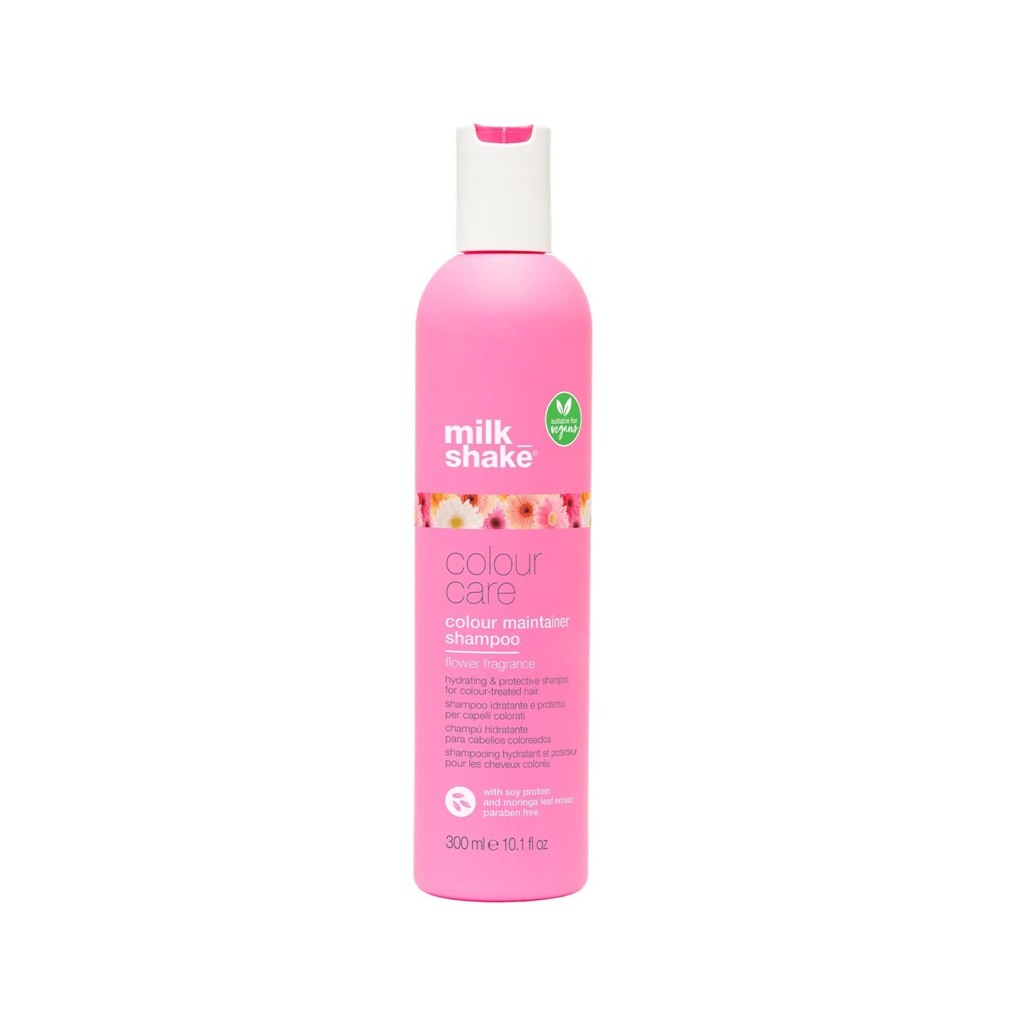 milk_shake Moisturizing Shampoo for Colored Hair - Colour Maintainer, Hydrating, 300ml Moisturizing Shampoo for Colored Hair - milk_shake moisturizing shampoo, colored hair care, colour maintainer shampoo, flower ingredients hair care, hydrating shampoo for dry hair, hair care for color-treated hair, nourishing shampoo, vibrant hair color, healthy hair, hair hydration, milk_shake, colour care, hair colour maintenance
