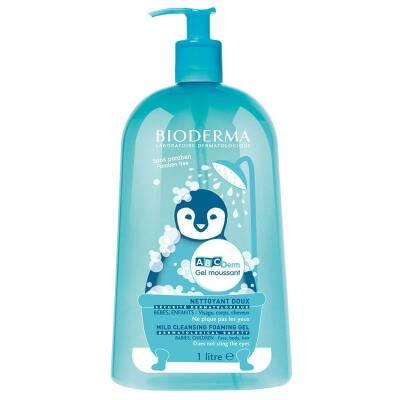 bioderma abcdem foaming cleanser bottle, gentle cleanser for babies and children, 1 liter bottle of bioderma foaming cleanser Bioderma ABCDerm Foaming Cleanser - Gentle Baby Wash | 1 L Bioderma ABCDerm Foaming Cleanser - Gentle Baby Wash bioderma, foaming-cleanser, baby-care, sensitive-skin, gentle-cleanser, baby-wash, hypoallergenic, paraben-free, baby-products, ai-generated