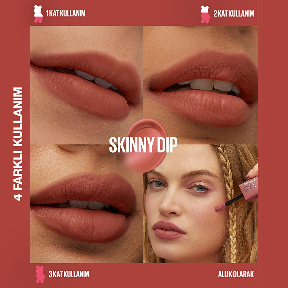 Maybelline Super Stay Teddy Tint - Long-Lasting Liquid Matte Lip Tint with 8 Buildable Shades - view 4