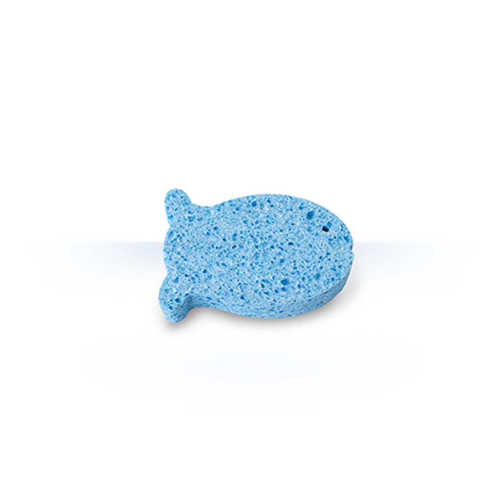 Wee Baby Natural Cellulose Bath Sponge - Blue for Infants | Baby Bath Essential - Baby Care