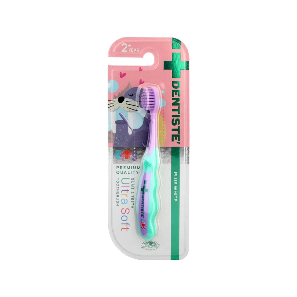 Dentiste Kids Plus White: Ultra Soft Toothbrush for Ages 2+ - Gentle Dental Care for Toddlers & Children Dentiste Kids Toothbrush - Ultra Soft for Gentle Dental Care kids toothbrush, children's toothbrush, soft bristle toothbrush, toothbrush for toddlers, dental care for kids, age 2+ toothbrush, kids dental care, toddler toothbrush, ultra soft toothbrush, children's dental health, toothbrush for sensitive gums, purple toothbrush, Kids Plus White, oral hygiene for children, dental health, soft bristles, todd