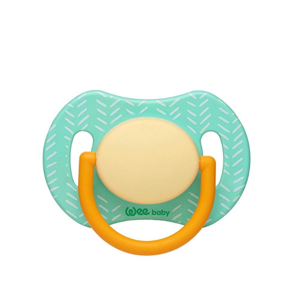 Wee Baby Joy Orthodontic Baby Pacifier - Silicone, BPA Free, Symmetrical Design for Newborns & Infants - Baby Care