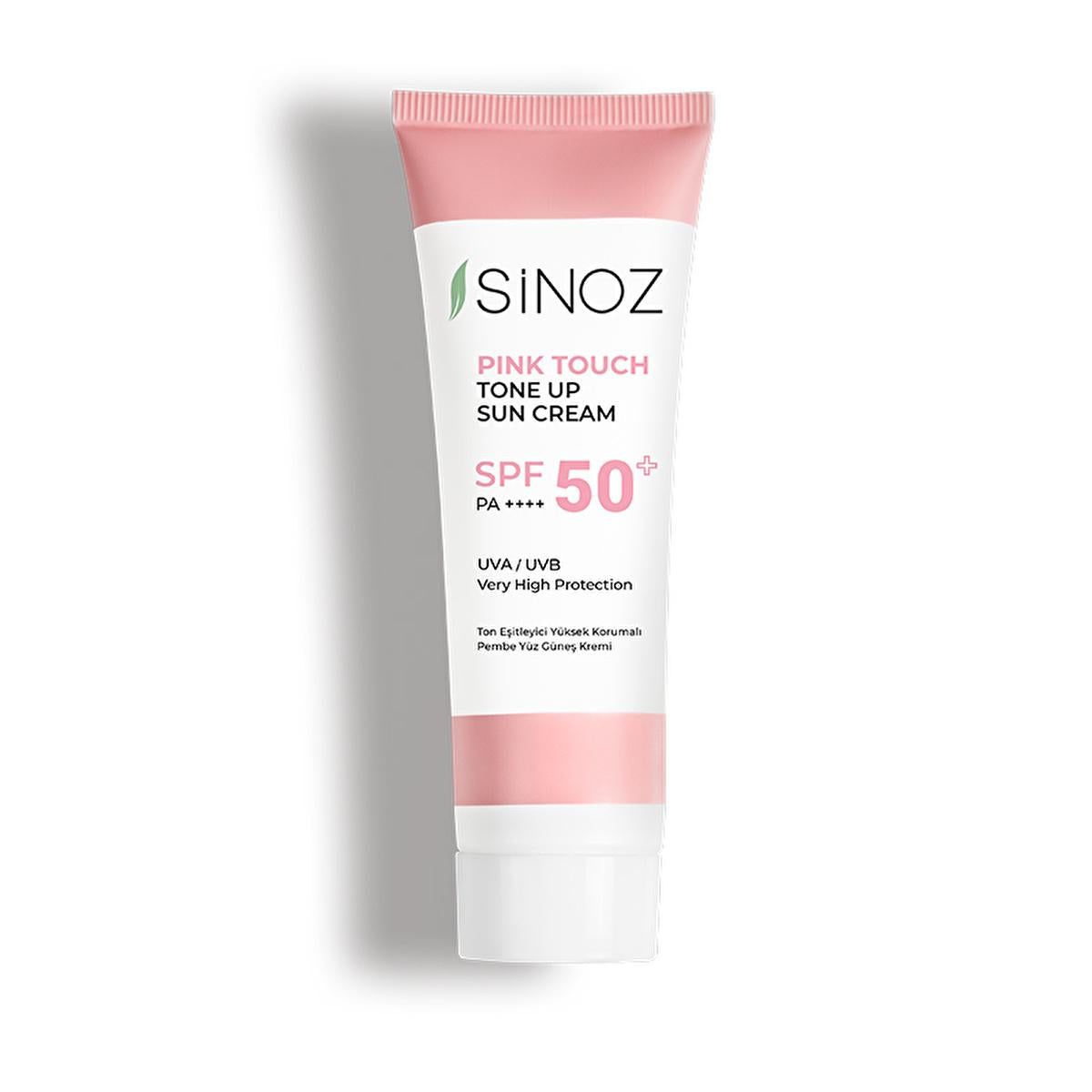 Sinoz SPF50+ Pink Touch Facial Sunscreen: Tone Up & Protect with High Protection, Calamine & PA++++ for Radiant Skin (1.69 fl oz) Sinoz SPF50+ Pink Sunscreen: Tone Up & High Protection SPF 50 sunscreen, pink tone up sunscreen, sunscreen for face, high protection sunscreen, sunscreen with calamine, tone correcting sunscreen, brightening sunscreen, Sinoz sunscreen, sunscreen for all skin types, facial sunscreen, sun protection, UVA/UVB protection, radiant skin, even skin tone, calamine, panthenol, shea butter