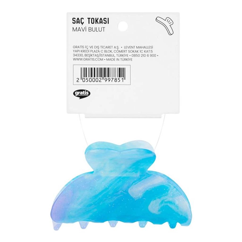 Eklips Blue Gradient Claw Clip for Secure Hair Styling