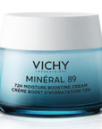 Vichy Mineral 89 Light Cream - Long-Lasting Hydration Moisturizer for Normal to Combination Skin - Face Cream