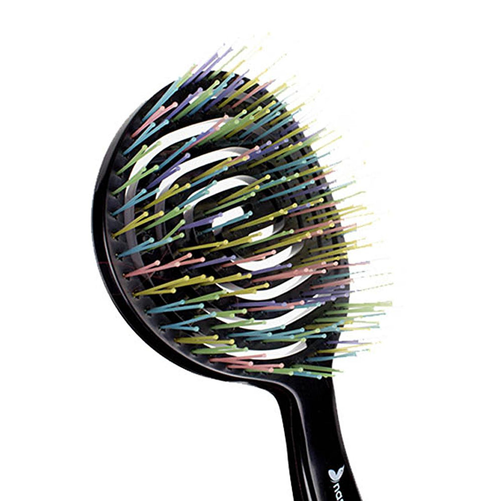 Nascita Pro 3D Oval Hair Brush - Sleek Design for Effortless Styling | Black - Hair Accessories