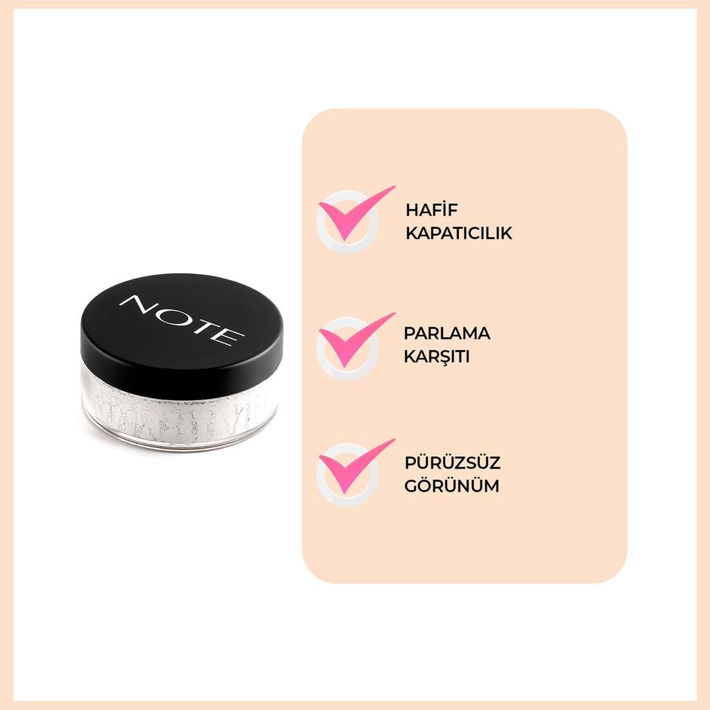 Note Loose Powder 01 Invisible Shine Control Makeup Setter
