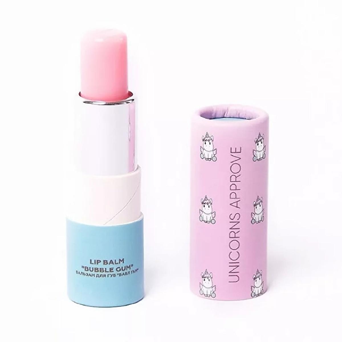 Soda Unicorns Approve Dudak Balmı Bubble Gum Lip Balm - Moisturizing, Bubble Gum Flavored, 4ml Bubble Gum Lip Balm - Moisturizing & Portable lip balm, bubble gum flavored, UNICORNS APPROVE, Dudak Balmı, moisturizing lip care, lip care, flavored lip balm, dry lip solution, lip moisturizer, cosmetic, personal care, lip protection, travel size, portable lip balm