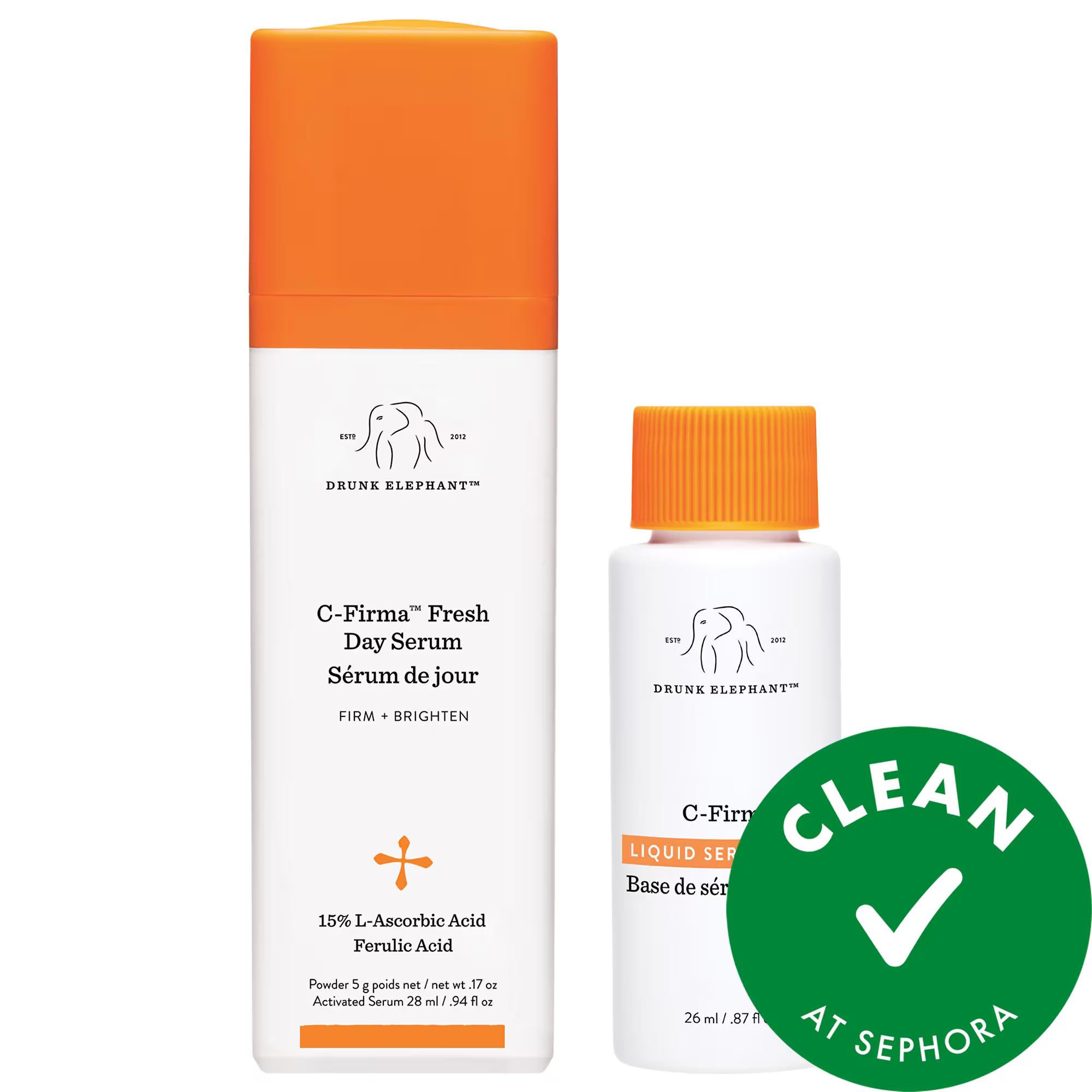 Drunk Elephant C-Firma Fresh Vitamin-C Day Serum - Anti-Aging, Brightening, Vegan & Cruelty-Free Drunk Elephant C-Firma Fresh Vitamin-C Day Serum Vitamin C Serum, Anti-aging skincare, Vegan and cruelty-free, Brightening serum, Drunk Elephant C-Firma, Skincare, Face Serums, Treatments, Fine Lines and Wrinkles, Dullness and Uneven Texture, Loss of Firmness and Elasticity, Lightweight Serum, Antioxidant skincare, Natural skincare, Serum for sensitive skin, Skincare for aging skin