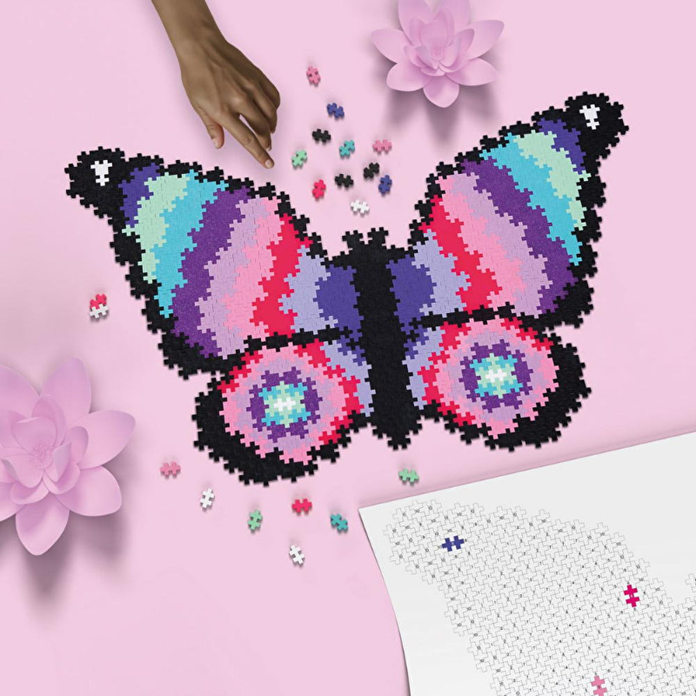 Plus Plus 800-Piece Butterfly Jigsaw Puzzle for Kids - Educational Toy for Creative Play and Problem-Solving Skills - view 2