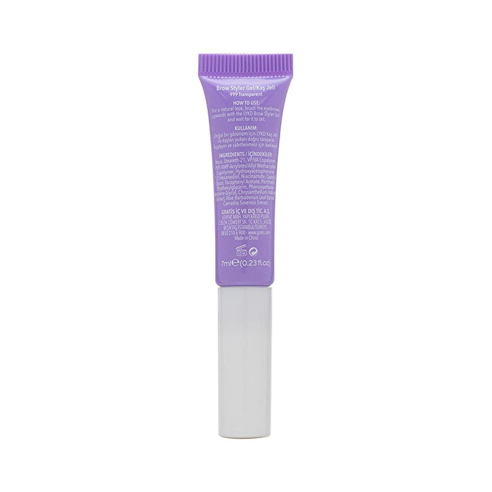 LYKD Transparent Brow Gel for All-Day Hold 999