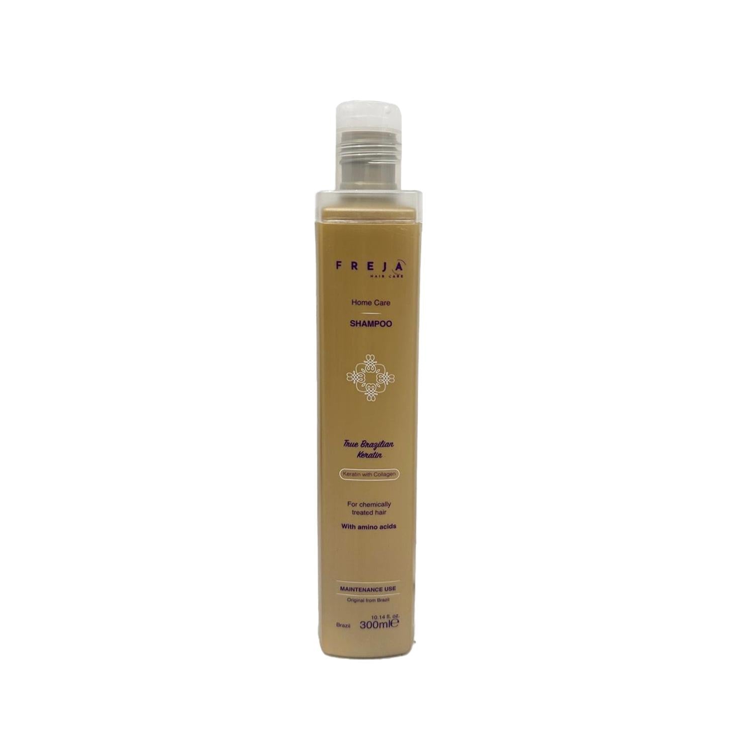 FREJA Brazilian Keratin Ultimate Şampuan 300 ml - Nourishing Hair Care Shampoo for Damaged Hair FREJA Brazilian Keratin Shampoo 300ml - Nourish Damaged Hair Brazilian Keratin Shampoo, Hair care products with keratin, FREJA Home Care Shampoo, Ultimate Şampuan 300 ml, Keratin hair treatment shampoo, hair nourishment, hair repair, smoothing shampoo, damaged hair care, hair care routine, keratin benefits