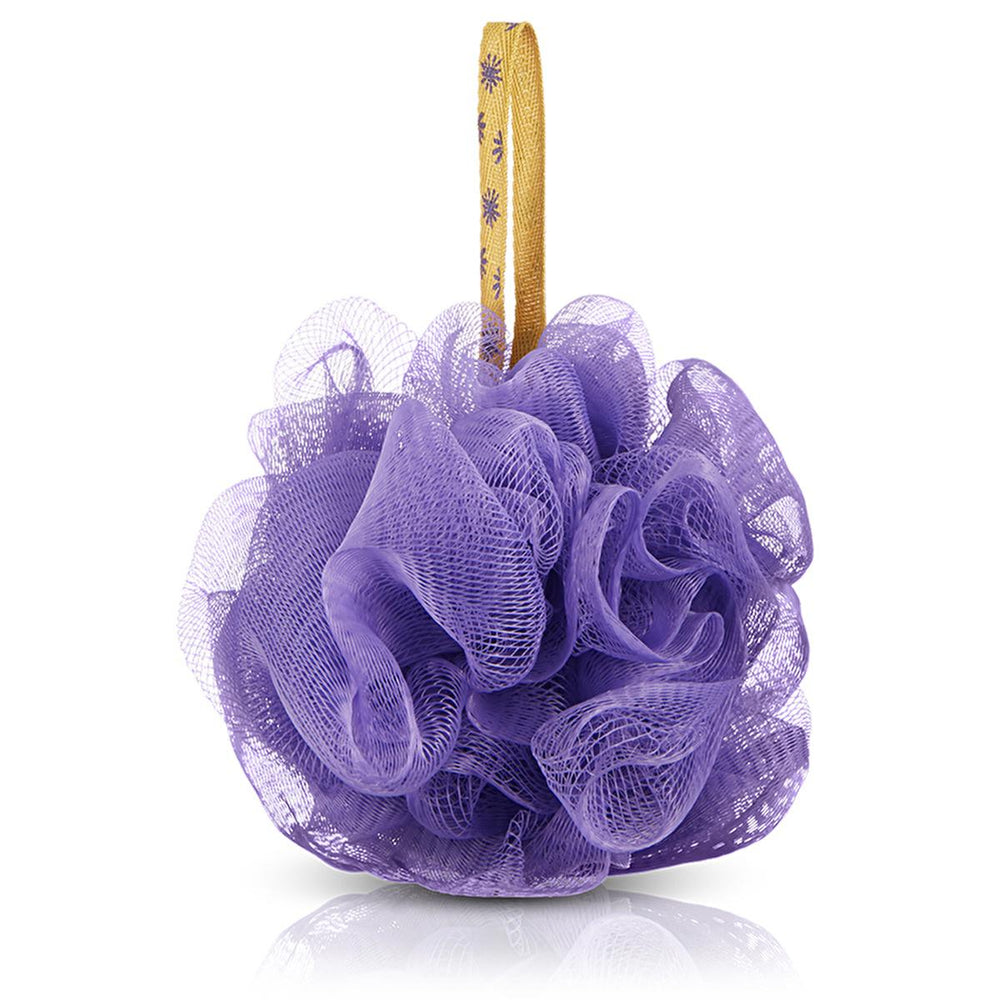 Eklips Purple & Yellow Ribbon Bath Loofah - Machine Washable Loofah for Hygienic Bathing - Skin Care
