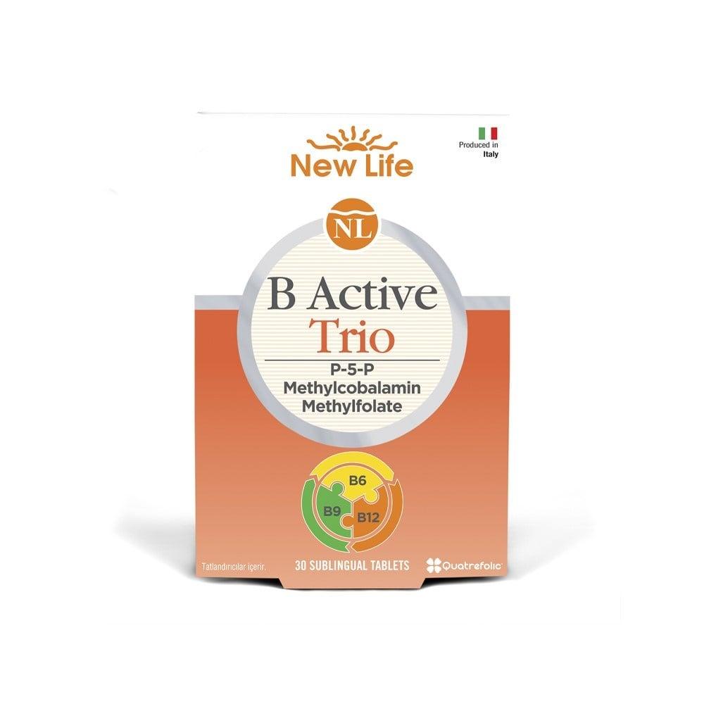 New Life B Active Trio Vitamin B Supplement - Sublingual B Complex with B6, B12, and Folate - Vegan & Gluten-Free New Life B Active Trio Vitamin B Supplement - Vegan & Gluten-Free Vitamin B Supplement, Sublingual Vitamin B, B Complex Supplement, Vegan Vitamin B12, Gluten-Free Supplements, Health Supplements, Dietary Supplements, Energy Boost, Nerve Health, Cardiovascular Health, Pregnancy Support, Vegan Supplements, Gluten-Free Health Products
