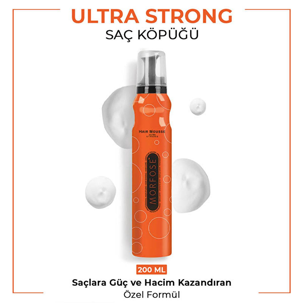 Morfose Ultra Strong Hair Styling Mousse - 6.76 fl oz - Strong Hold, Multivitamin Enriched, Non-Residue Formula - view 4