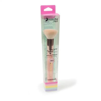 Nascita Soft Colors Kabuki Foundation Brush - 353: Anti-Bacterial, Synthetic Bristles for Flawless Liquid Foundation Application Nascita Kabuki Brush for Flawless Foundation - Anti-Bacterial & Synthetic Makeup Brush, Kabuki Foundation Brush, Liquid Foundation Brush, Synthetic Makeup Brush, Anti-bacterial Makeup Brush, Nascita, Soft Colors Kabuki, Foundation Brush, Makeup Tools, Beauty Essentials, Cosmetic Brushes, Flawless Foundation, Makeup Application, Premium Makeup Brushes