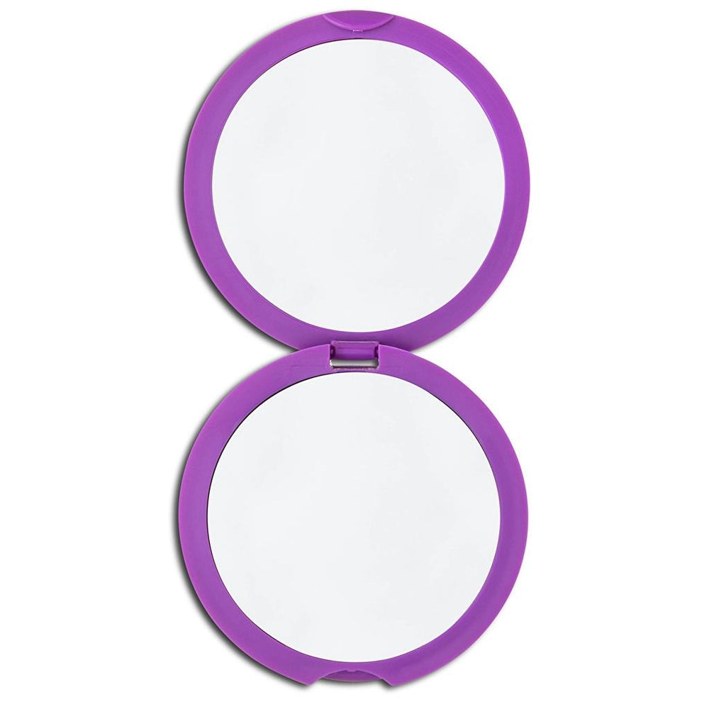 Eklips Purple Folding Pocket Mirror & Comb Set