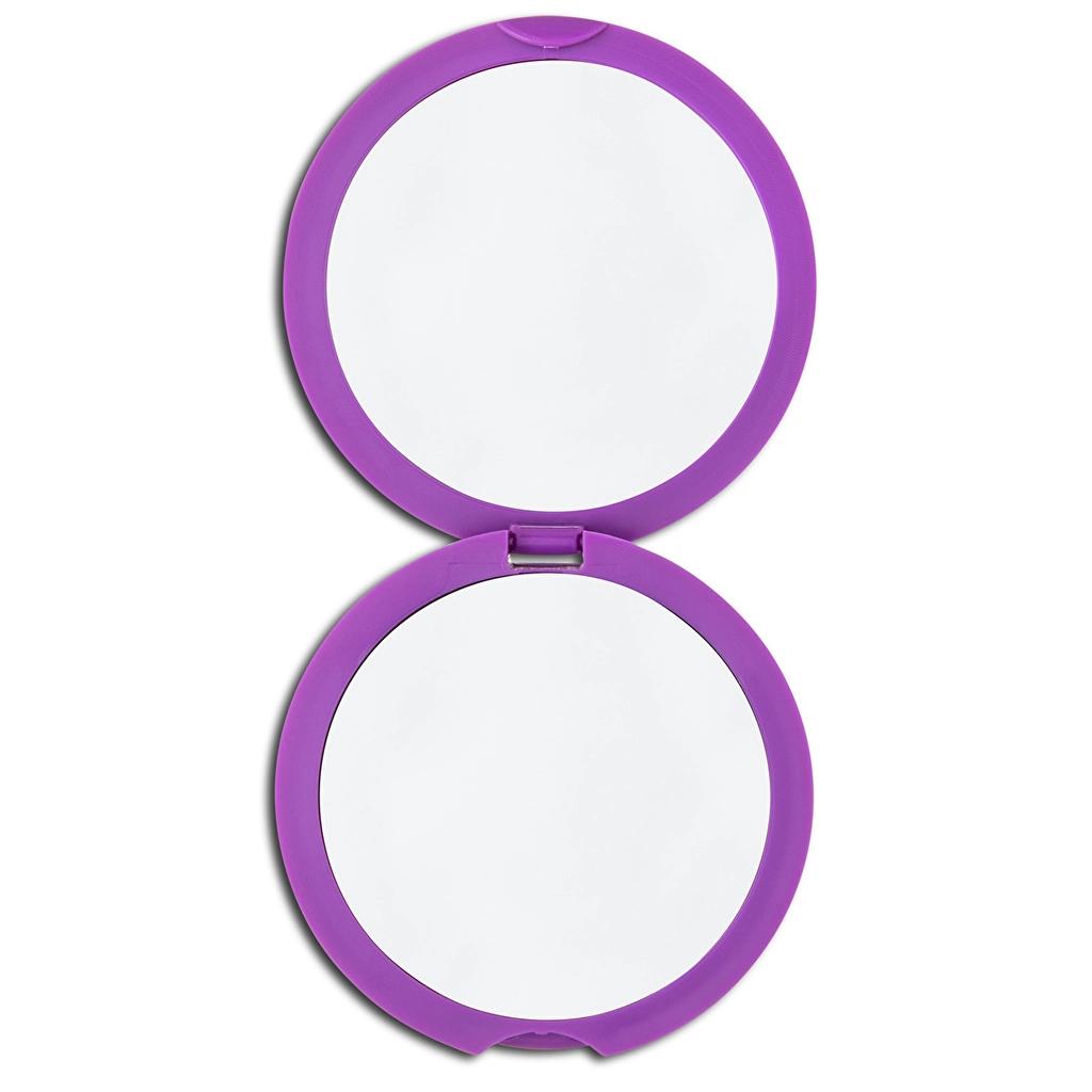 Eklips Purple Folding Pocket Mirror &amp; Comb Set