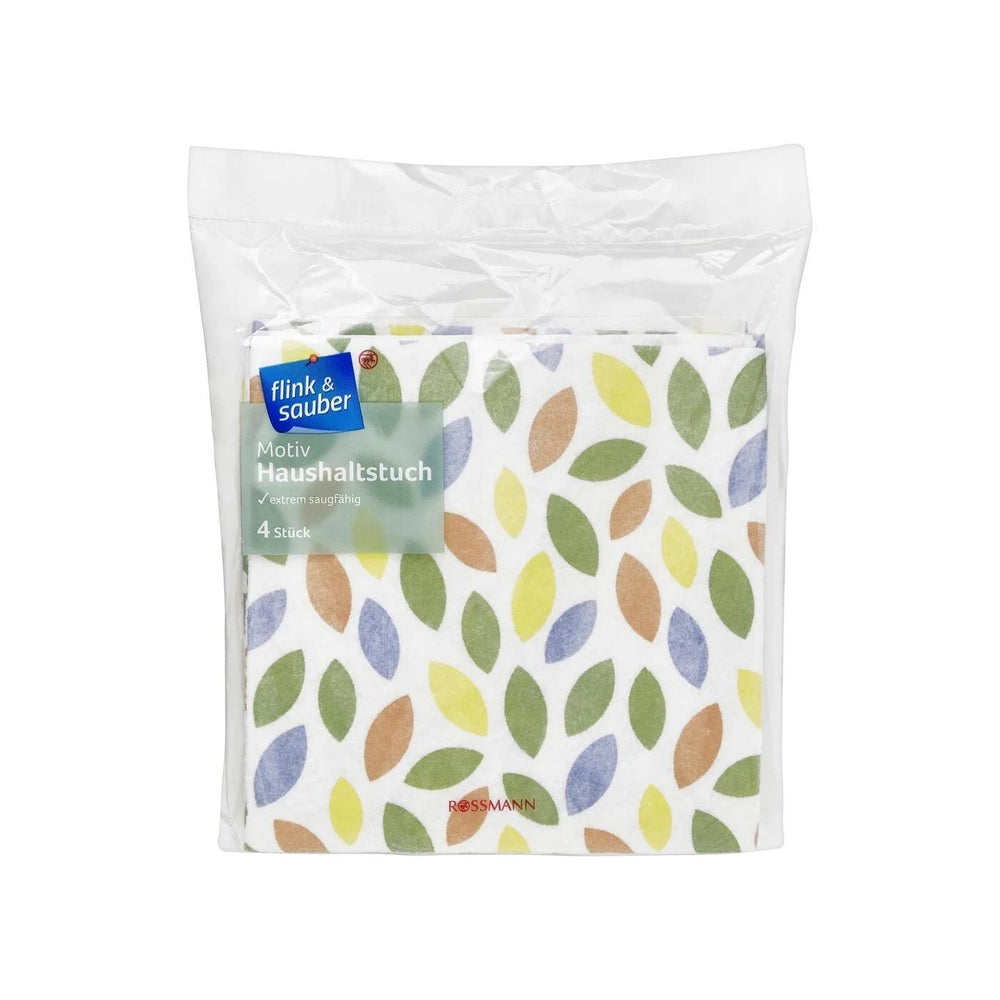 Flink Sauber Patterned Cleaning Cloths 4-Pack