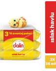 Dalin Classic Baby Wet Wipes for Gentle Cleansing 3 x 56 Pack