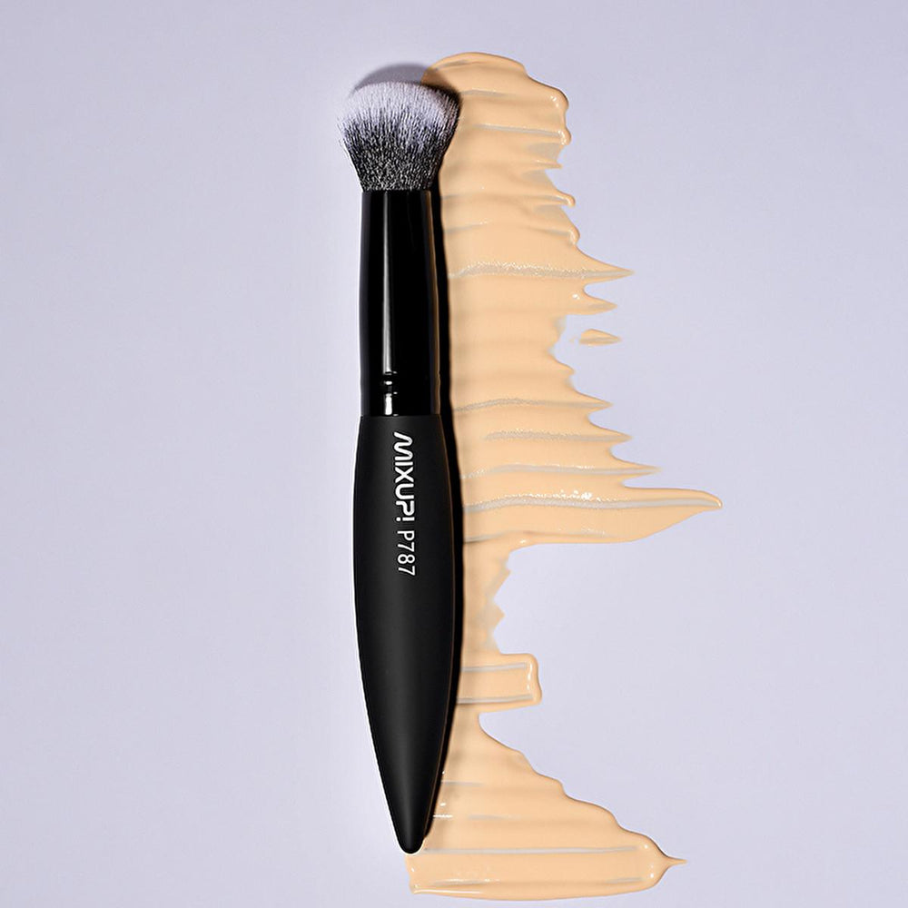 Mixup Professional Vegan Cruelty-Free Double-Fiber Oval Makeup Brush for Liquid & Powder Foundation - P787 - view 2