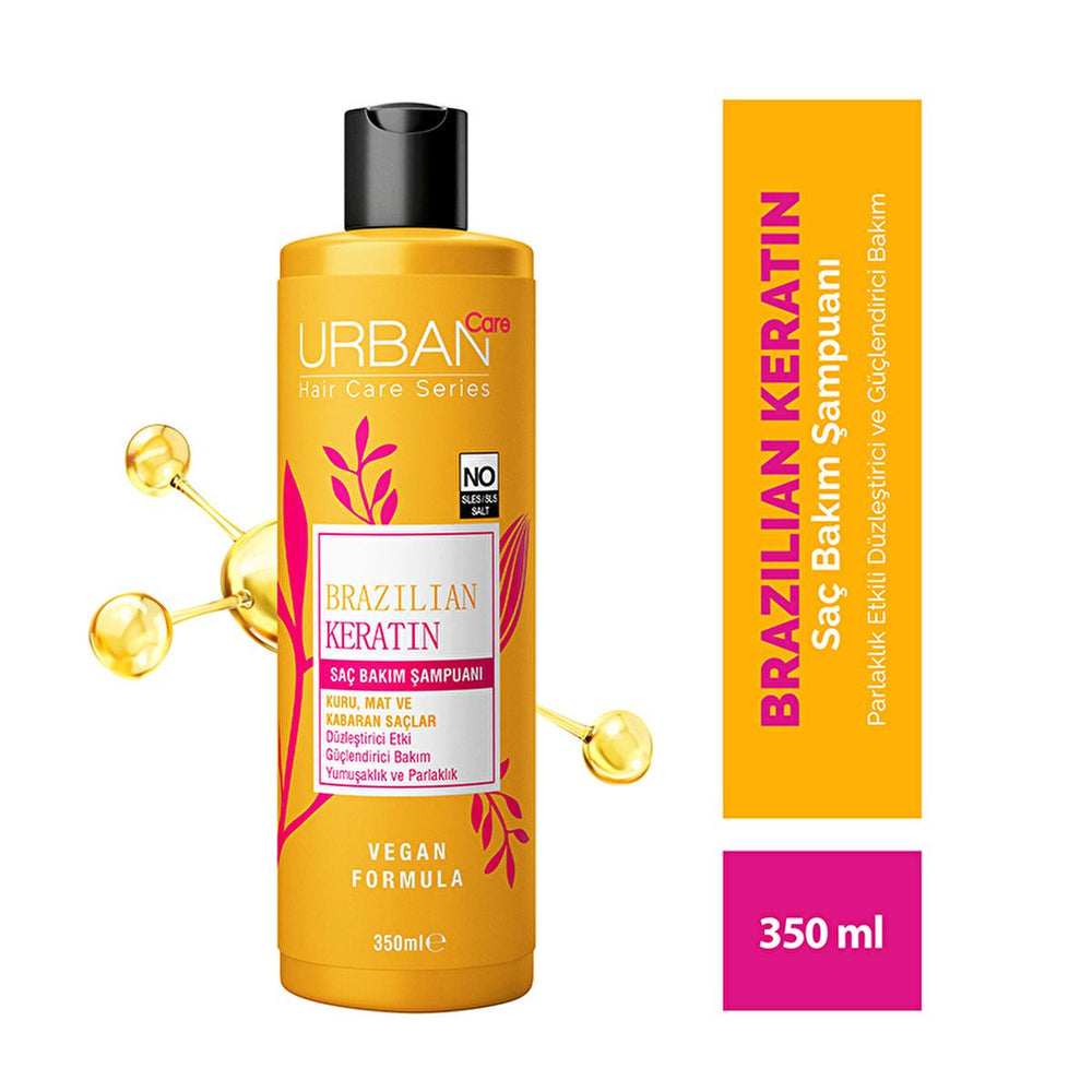 Urban Care Brazilian Keratin Shampoo: Repair, Straighten & Eliminate Frizz - Vegan, Sulfate & Paraben Free - Marula Oil & Vitamin E Infused Urban Care Keratin Shampoo: Frizz Control & Hair Repair Brazilian Keratin Shampoo, Keratin Hair Treatment, Frizzy Hair Shampoo, Damaged Hair Repair Shampoo, Vegan Hair Care, SLES SLS Free Shampoo, Marula Oil Shampoo, Hair Straightening Shampoo, Sulfate Free Shampoo, Dry hair shampoo, keratin shampoo, brazilian keratin treatment, anti-frizz shampoo, hair repair, vegan sh