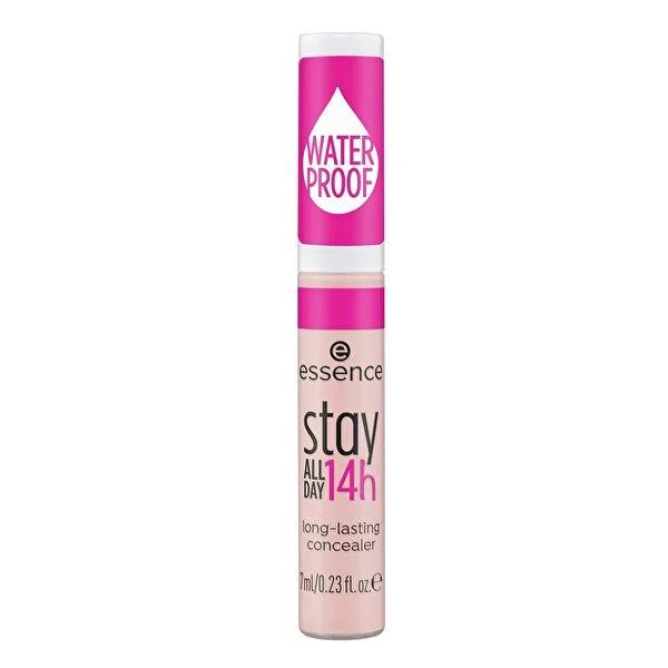 Essence Stay All Day 14h Long Lasting Concealer - Light Rose: Waterproof, Transfer-Proof, Matte Finish, Full Coverage, Silicone & Microplastic Free Essence Stay All Day Concealer: 14H Wear, Matte Finish long lasting concealer, matte finish concealer, waterproof concealer, transfer proof concealer, silicone free concealer, microplastic free concealer, full coverage concealer, essence concealer, 14 hour wear concealer, light rose concealer, concealer, makeup, cosmetics, long-wearing makeup, blemish cover, dar