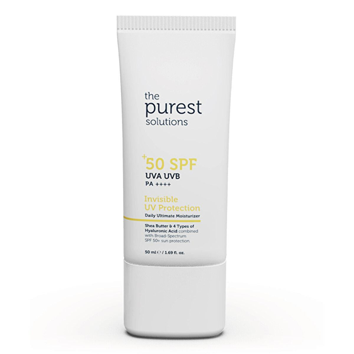 The Purest Solutions UV Protective Moisturizer SPF 50+ - Non-Greasy, Hydrating Sunscreen for Daily Use with Hyaluronic Acid & Shea Butter SPF 50+ Moisturizer - The Purest Solutions UV Protection SPF 50+ sunscreen, UV protective moisturizer, Hyaluronic Acid skincare, Anti-aging sun care, Non-greasy sunscreen for daily use, Hydrating sunscreen, Shea Butter skincare, Centella Asiatica Extract benefits, Daily moisturizer with SPF, Broad-spectrum sun protection, Sensitive skin sunscreen, Dry skin moisturizer, An