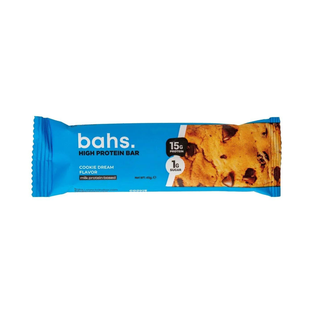 Bahs Cookies Dream High Protein Bar with Sweet Cookie Flavor - 45g