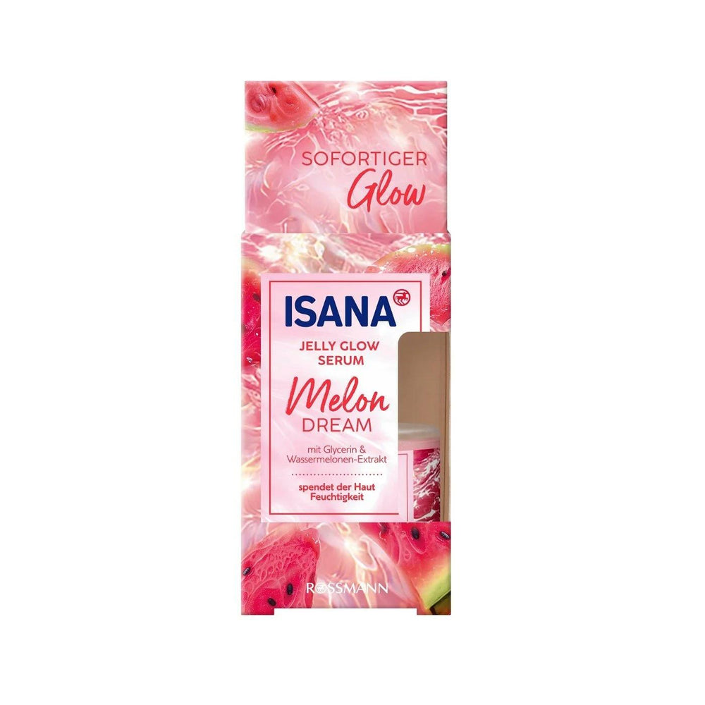 Isana Jelly Serum Glow Melon Dream for Hydrated Skin 30 ml