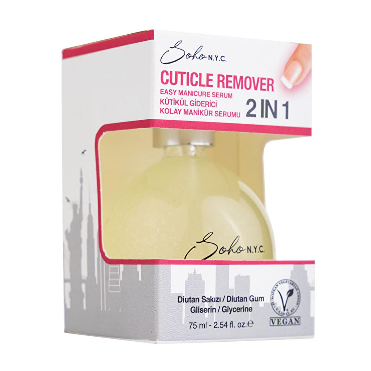 Soho N.Y.C. Cuticle Remover Serum - Fast-Acting Cuticle Softener for Manicure Preparation, 2.54 fl oz Soho N.Y.C. Cuticle Remover Serum - Fast & Gentle cuticle remover, nail care, manicure preparation, cuticle softener, dermatologically tested, nail serum, Soho N.Y.C., nail health, at-home manicure, cuticle care, nail grooming, beauty products, skincare, cosmetics, nail cosmetics, professional nail care